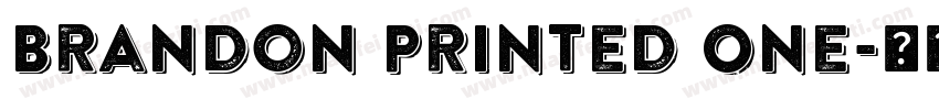 Brandon Printed One字体转换